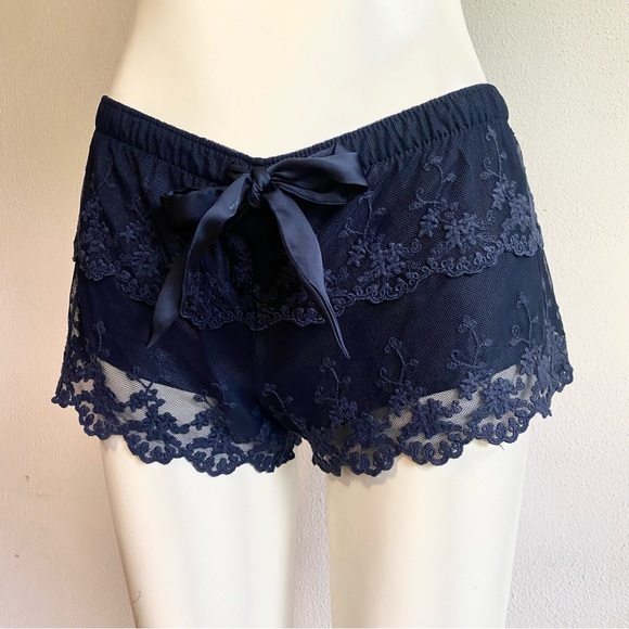 Vintage Abercrombie & Fitch Lace Lacy Sleep Shorts Women’s SMALL Y2K Cheeky S - Picture 10 of 11
